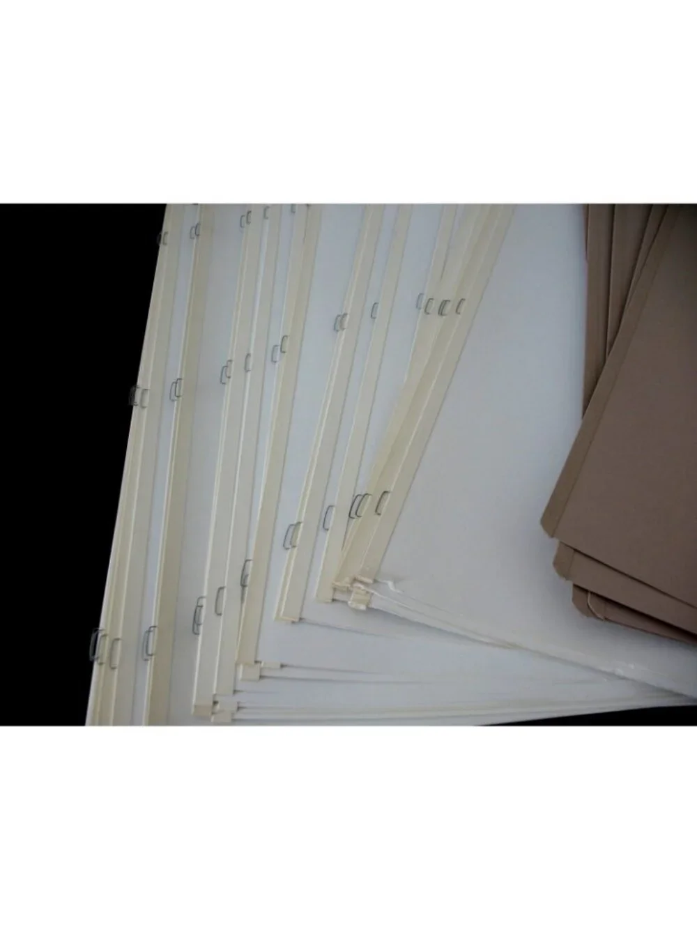 Large Lot Loose Creative Memories 12x15 White and Natural Scrapbook Pages